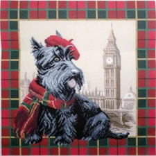 "London" Printed Cross stitch Canvas Collection D'arts 1692