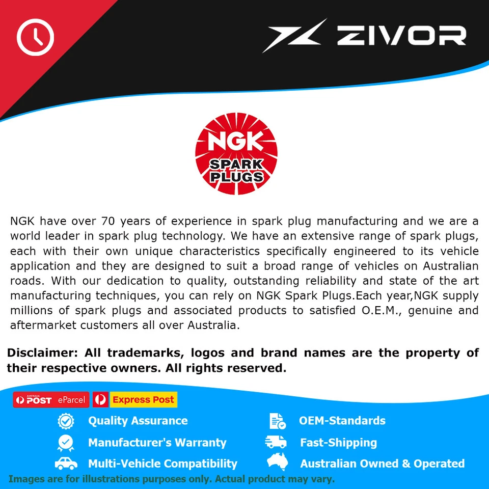 New Genuine NGK Spark Plugs Ignition Coil For Opel Insignia #U5180 - image 2 of 4