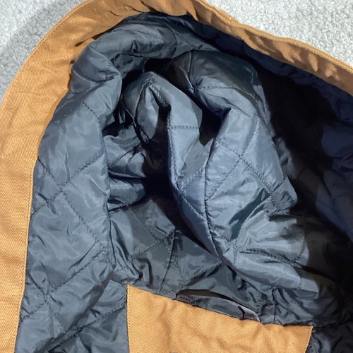 Carhartt Jacke Herren 4XL gesteppt hellbraun Canvas Heavy Fitted Waist Kapuze - Bild 7 von 16