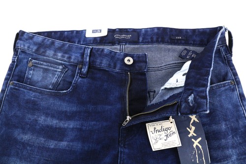 SCOTCH & SODA Tye Men Jeans W32/L34 Slim Carrot Fit Washed Blue Cotton Stretch - Picture 4 of 9