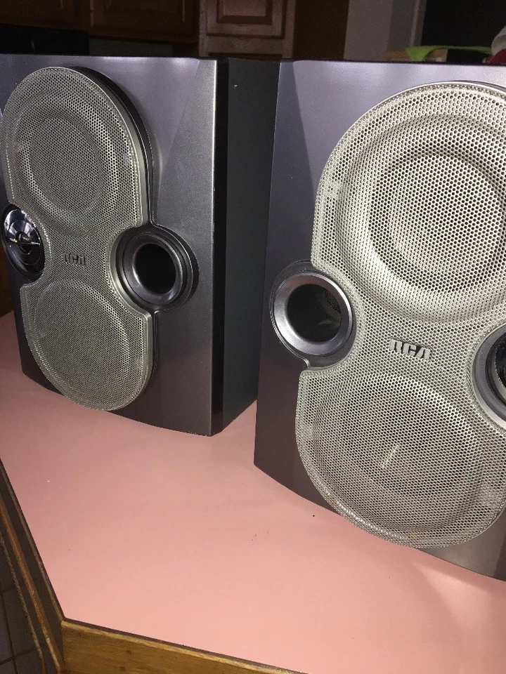 Vintage Lotto 2x RCA RS2622 Legno Fermalibri Casa Altoparlante 6 Ohm 75 W Audio - Immagine 3 di 4