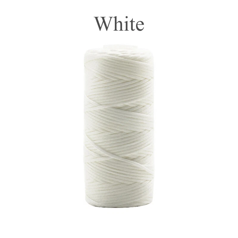 50M Thickness 0.8mm Hand Stitching Thread Flat Waxed Sewing Line Waxed Threads - Image 2 of 4