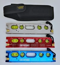 Checkpoint 880 laser torpedo level  5 vials bullseye & armored case pouch