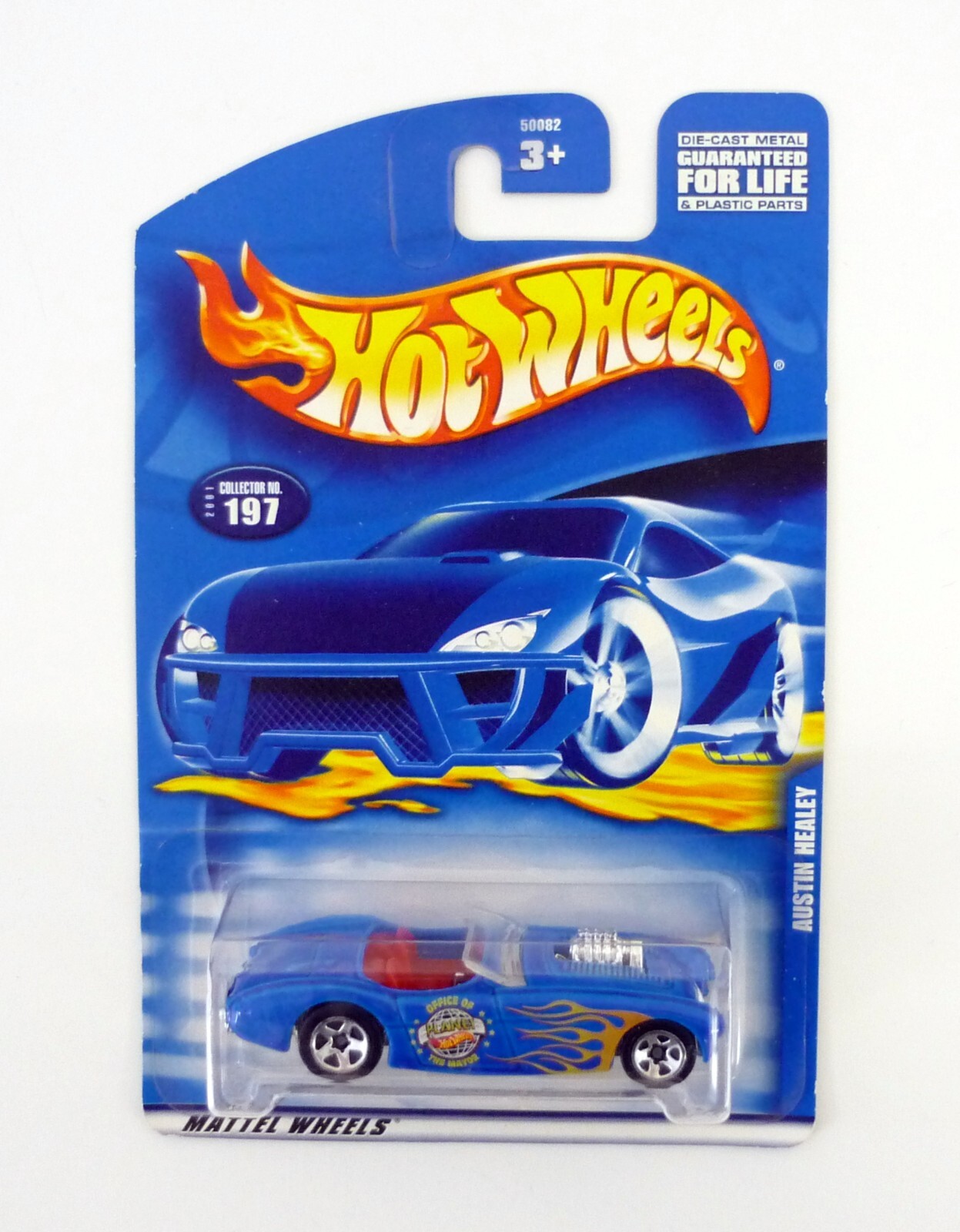 Hot Wheels Austin Healey #197 Blue Die-Cast Car 2001