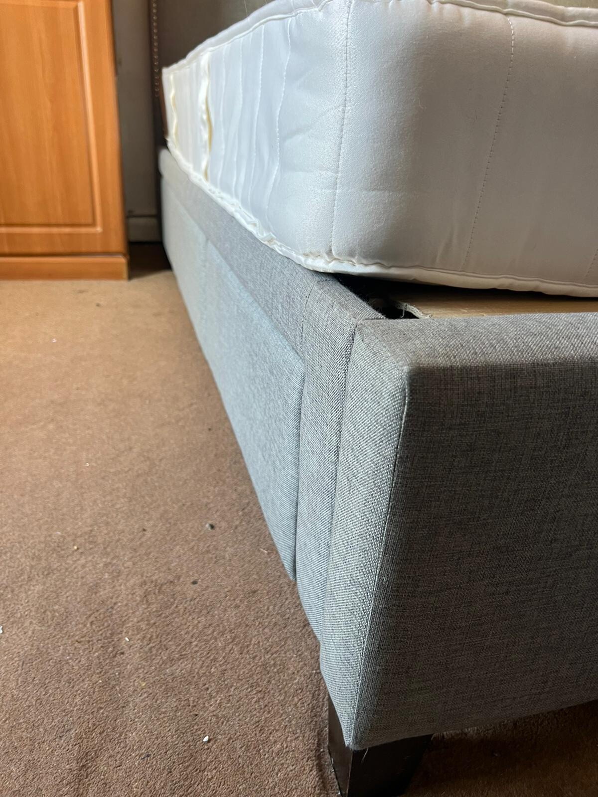 Grey Emperor bed With Drawers and Quality mattress Great Condition eBay