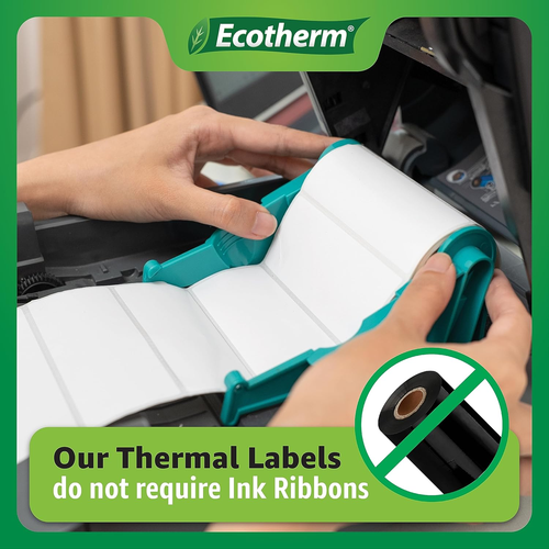 2.25" X .75" Thermal Labels | 4 Rolls | 7120 Labels | Fits Zebra, Munbyn, Rollo, - Picture 4 of 12