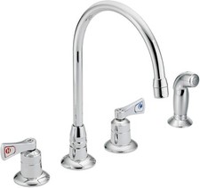 Moen 8242 Commercial M-Dura Kitchen Faucet with Side Spray in Chrome