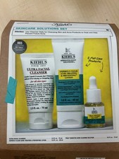 Kiehl  s Acne Skincare Solutions Set - Lotion 2oz Treatment 0.5oz Cleanser 2.5oz