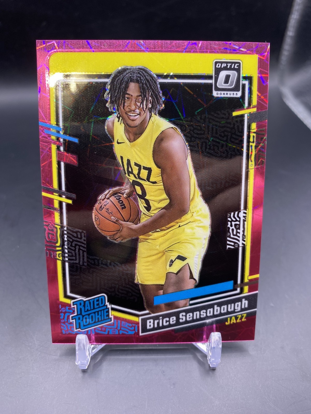 2023-24 Donruss Optic Brice Sensabaugh Pink Velocity /79 Utah Jazz Rookie #209