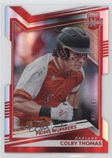 2022 Panini Elite Extra Edition Prime Numbers C Die-Cut /183 Colby Thomas 2s2