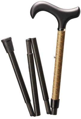 Faltbarer Gehstock mit Derbygriff – 85–95 cm verstellbar & bis 100 kg belastbar - Bild 1 von 4