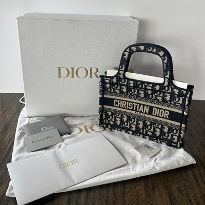 Christian Dior Authentic Original Mini Oblique Canvas Book Tote
