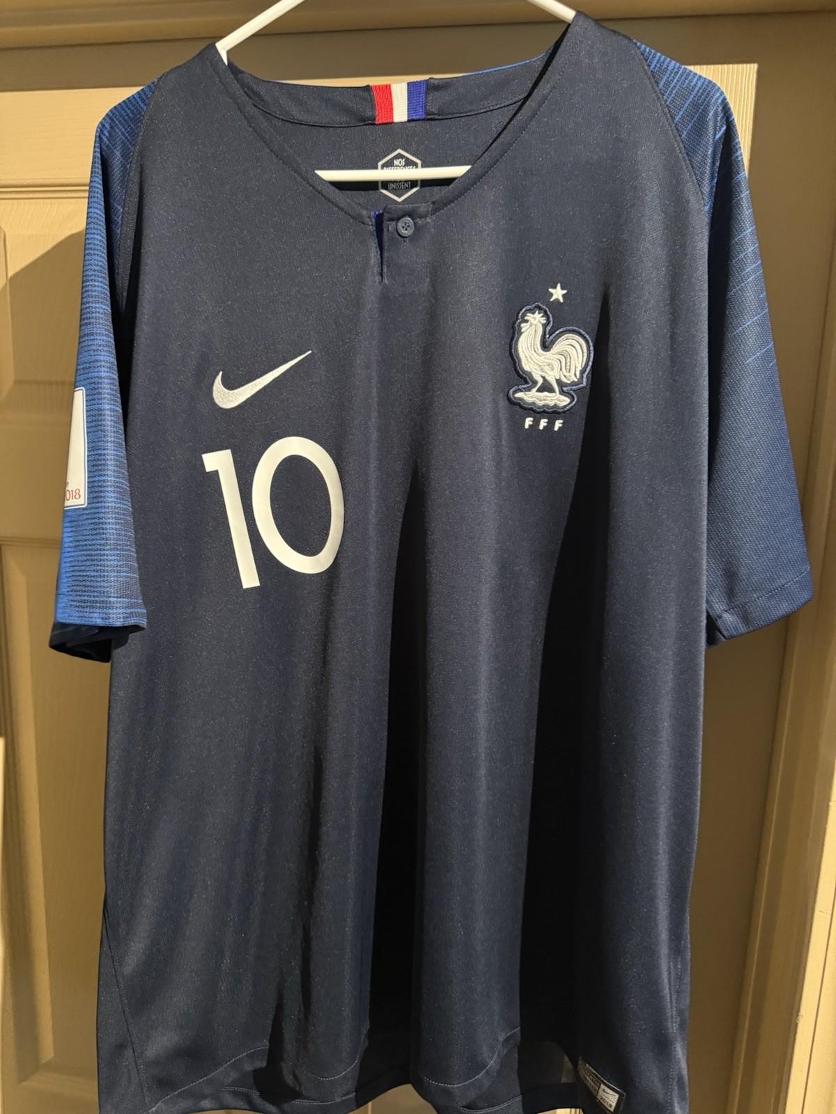 2018 France World Cup Home Jersey Size XXL  - Mbappe