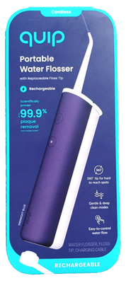 #ad #ad NEW quip Rechargeable Cordless Water Flosser 2 Modes 360° Tip Midnight Blue $32.90