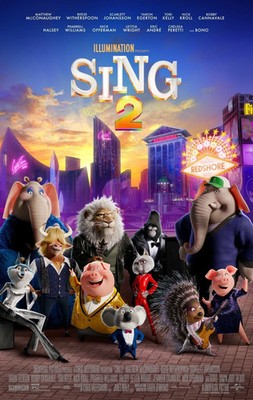 Sing 2 Animated Musical Movie Character Poster