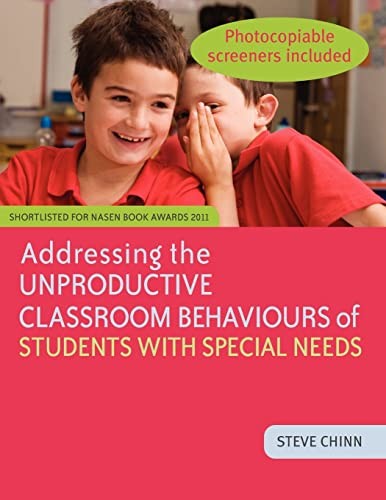 Addressing the Unproductive Classroom Behaviours of Students wit