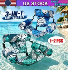 Inflatable Pool Floats Floating Lounge Chairs Fabric Floating Hammock Summer