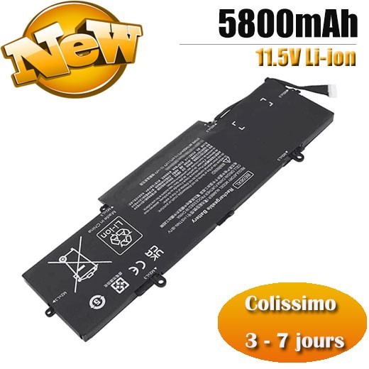 Batterie HSN-Q02C HSTNN-1B7V longue autonomie 5800mAh pour travailleur nomade