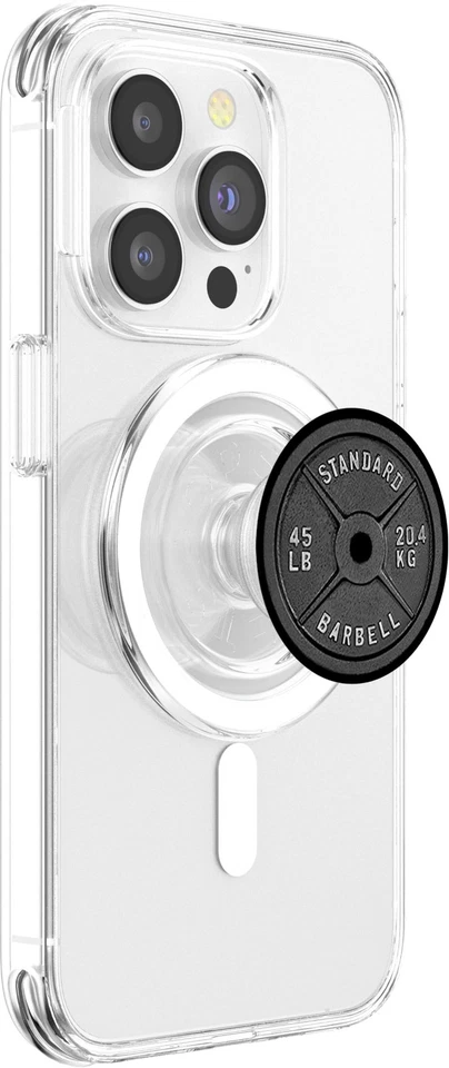 Placa de Levantamiento de Pesas Gimnasio Barra Pesas Culturismo PopSockets PopGrip para M... Foto 4 de 4