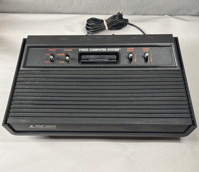 Atari 2600 Video Computer System (Black Console Model CX2600A) - Tested & Works!