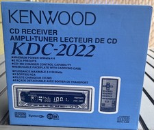 Vintage Kenwood KDC-2022 KDC Series Car CD Receiver 50W, Remote, Removable Face