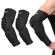 Padded Arm Sleeves Elbow Forearm Crashproof Pads Compression Protection for F...