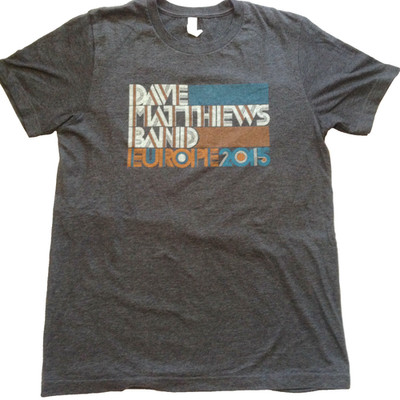 DAVE MATTHEWS BAND EUROPE 2015 TOUR T-SHIRT MEDIUM SIZE
