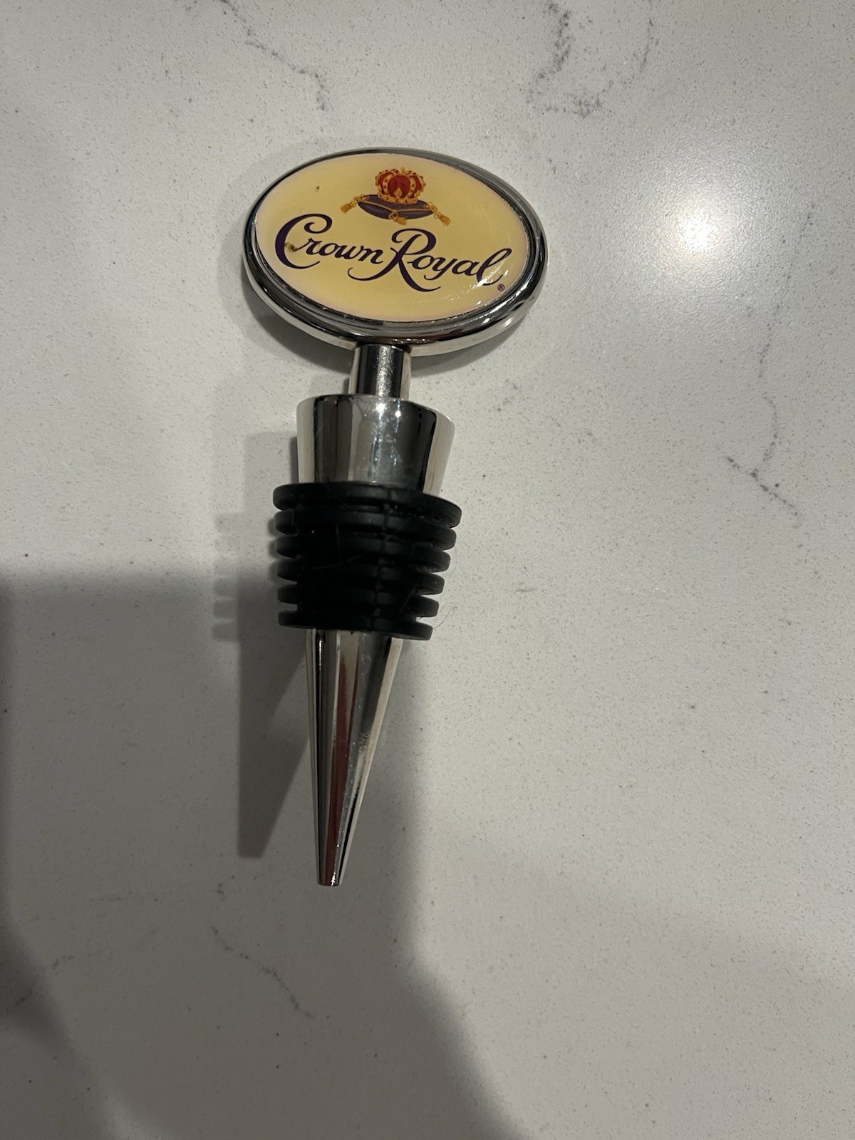 Crown Royal Bottle Stopper. Just Under 3lbs. Never Used Pristine Condition.