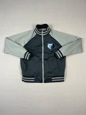 Memphis Grizzlies Reversible TYack Jacket Mens M Blue Gray Full Zip JH Design