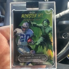 Wild Card Monster Hit Monster Hunt Barry Sanders One of One Football Card 2025