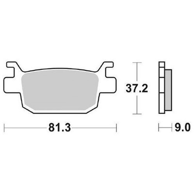 BRAKE PADS SBS 193MS for Honda ADV 350 2022-2025
