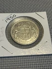 1950 Canadian 1/2 Dollar Silver;full design. King George VI Beautiful Brilliant.