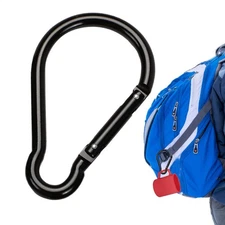 1x Carabiner Clip Snap Hook Spring Loaded Steel Karabiner Carabina Carbine C New