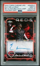 2024 Topps Chrome Update Elly De La Cruz RC Auto Black/Red Lava Lamp /8 #RAEDLC