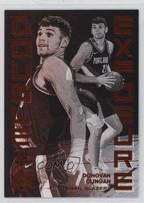 2024 Panini Court Kings Double Exposure Amber /99 Donovan Clingan Rookie RC 9p5