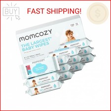 Momcozy Baby Wipes-Extra Large Size Design, 99 Water Based, Unscented  Hypoall