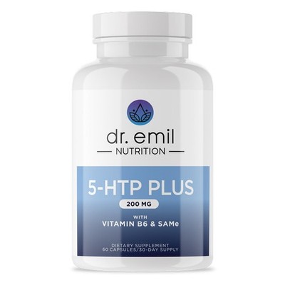 5-HTP 5-Hydroxytryptophan Support Brain Mood Sleep Calm 60ct DR EMIL NUTRITION