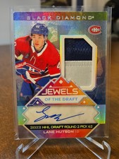2024-25 Black Diamond LANE HUTSON Jewels of the Draft /99 Auto #JD-LH Canadiens