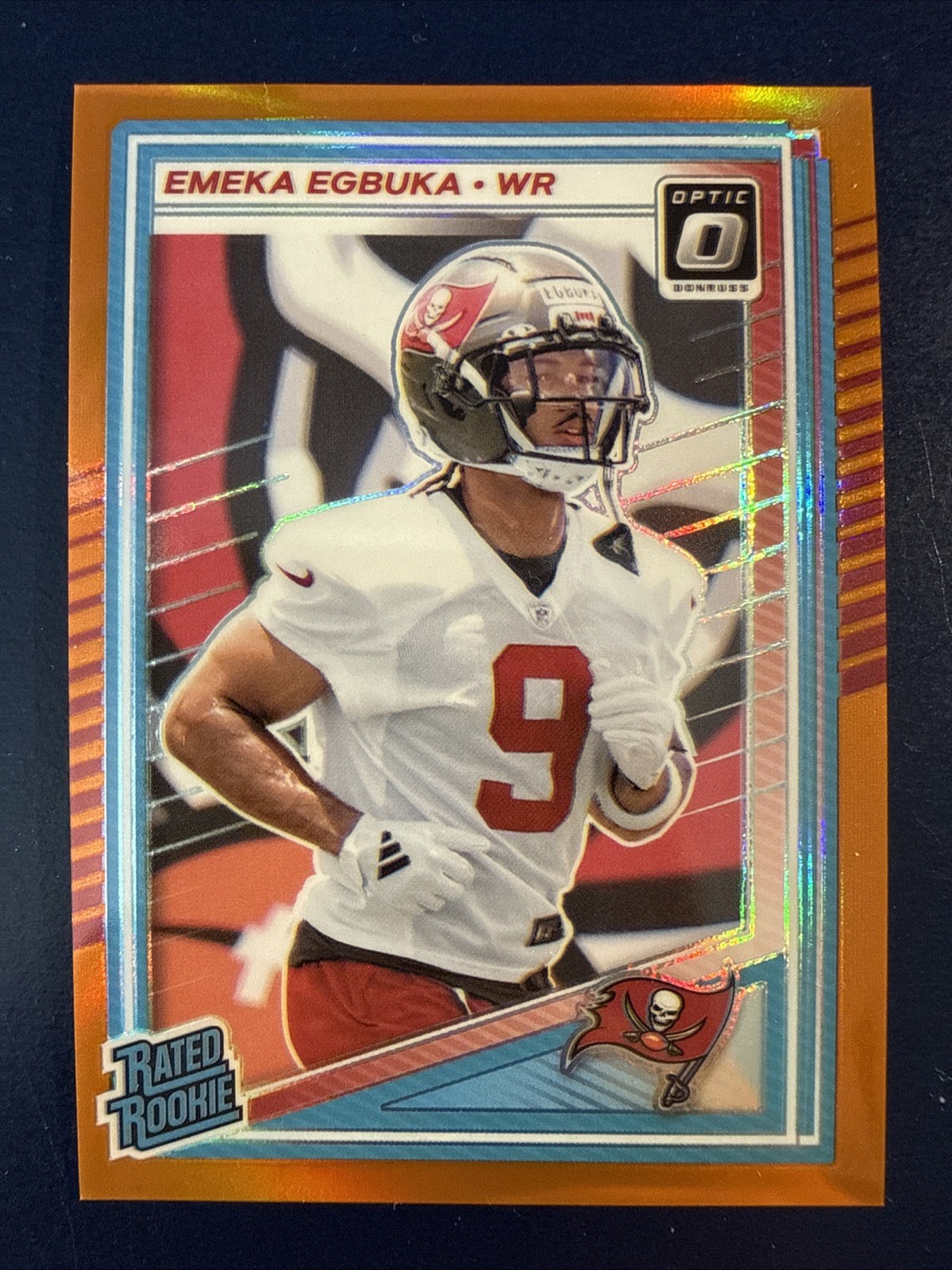 2025 Panini Donruss Optic Emeka Egbuka #265 Rated Rookie Orange /299
