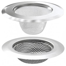 2PCS Kitchen Sink Drain Strainer,Stainless Steel Mesh Sink Strainer,Kitchen Sink