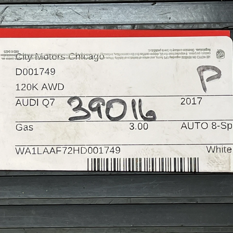 Parachoques trasero para Audi Q7 4M SUV 2017-2025 remolque remolque remolque enganche barra OEM PH Foto 2 de 4