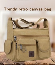 Vintage Men's Canvas Messenger Shoulder Bag Crossbody School Book Bags Satchel