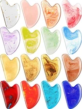 Sherr 16 Pcs Gua Sha Facial Tools Stone Massage Face... 