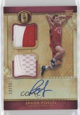 2016-17 Gold Standard Rookie Jersey Double Prime AU 13/25 Jakob Poeltl Auto 7f0