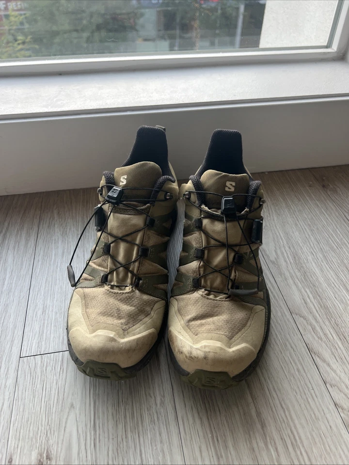 Salomon Men's X Ultra 4 Gore-Tex Low Hiking Trail Shoes Size 11 Kelp/Dark Earth - Image 3 of 4