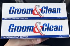 Groom  Clean Greaseless Hair Control Gel 2-PACK 4.5 oz READ