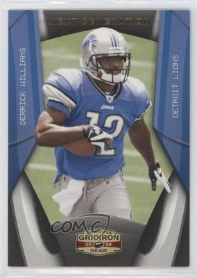 2009 Donruss Gridiron Gear Next Generation Gold Derrick Williams Rookie RC t2u