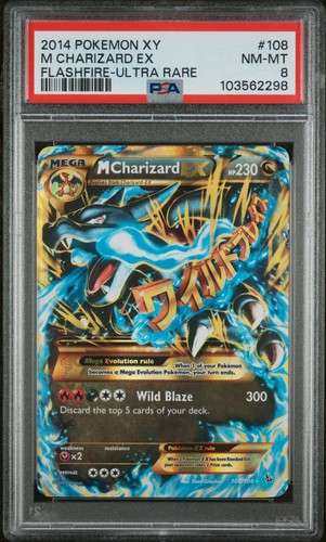 M Charizard-EX graded PSA 8 for sale on eBay