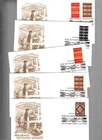 5 2005 Scott 3926-29 Indian Blanket FDC's; Art Craft cachets; 4 singles + combo