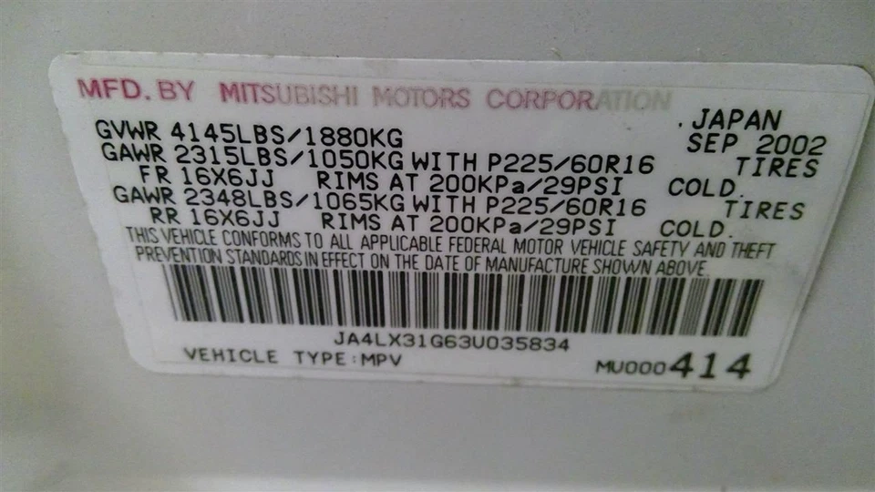 (LOCAL PICKUP ONLY) Driver Left Fender LS Fits 03-06 OUTLANDER 1704021 - Image 4 of 4